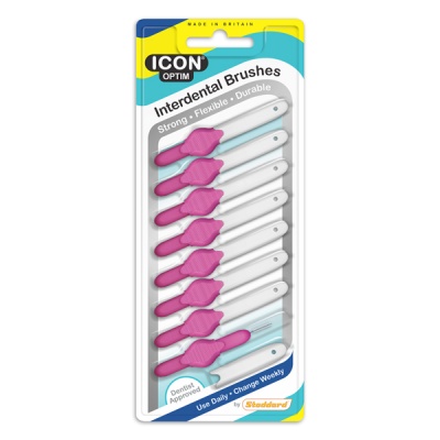 Icon OPTIM ID Brush Pink Pk8, Pack of 8