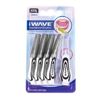 iWave Interdental Brush Black, Pack 5